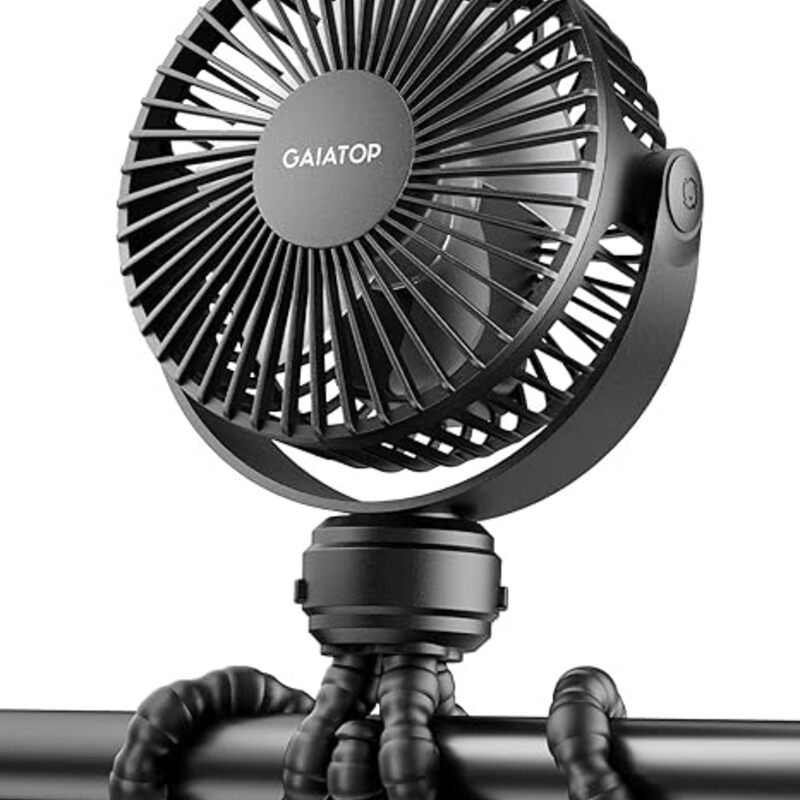 Gaiatop Mini Portable Stroller Fan, Battery Operated Small