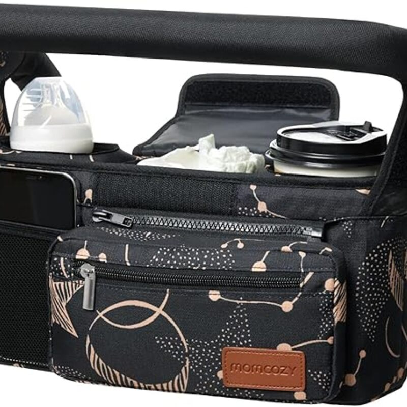 Momcozy Universal Baby Stroller Organizer, 2 Insulated Cup