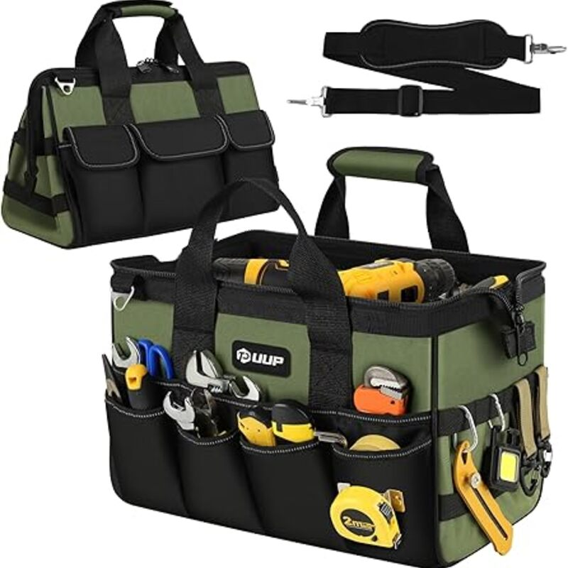 Heavy Duty Tool Bag 15-Inch, 16-Pocket Portable Empty Tool