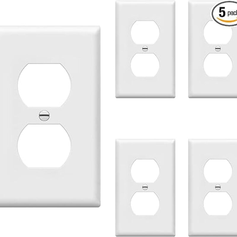 ENERLITES Duplex Wall Plates Kit, Electrical Outlet