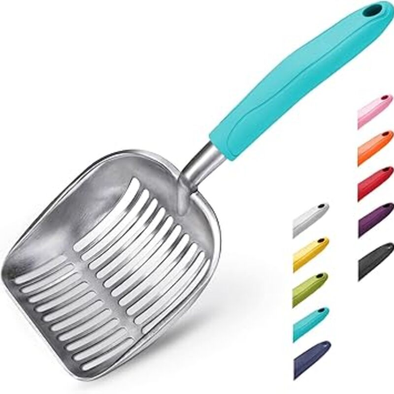 WePet Cat Litter Scoop, Aluminum Alloy Sifter, Kitty Metal