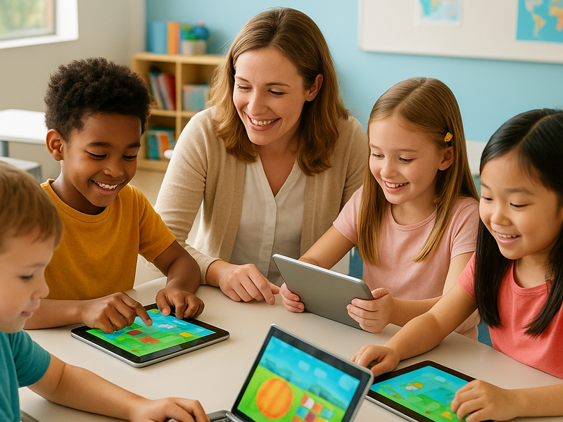 Online Learning Games for Kids