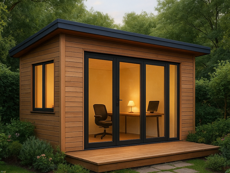 Insulated Garden Office With Electrics