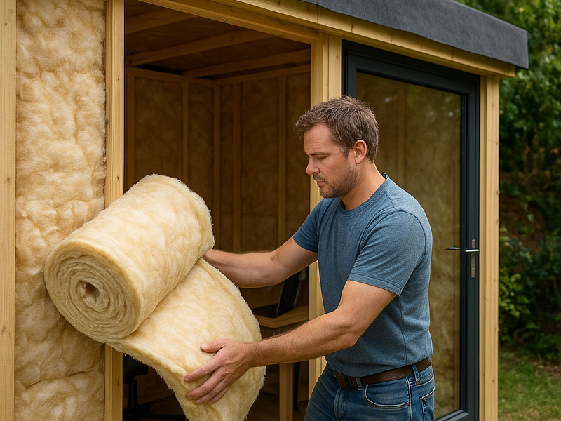 Insulated Garden Office With Electrics